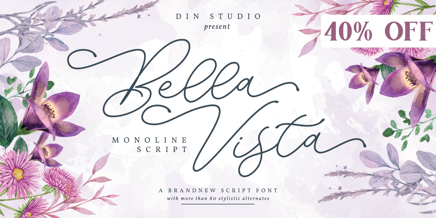 Bella Vista Bold Font preview
